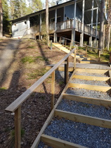 2019 tehdyt rappuset helpottavat mökille nousua