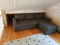 Parvella on myös vuodesohva